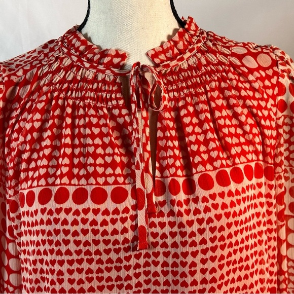 LOFT Red and White Tiered Tie Front Sundress 🌴☀️ - Picture 5 of 11